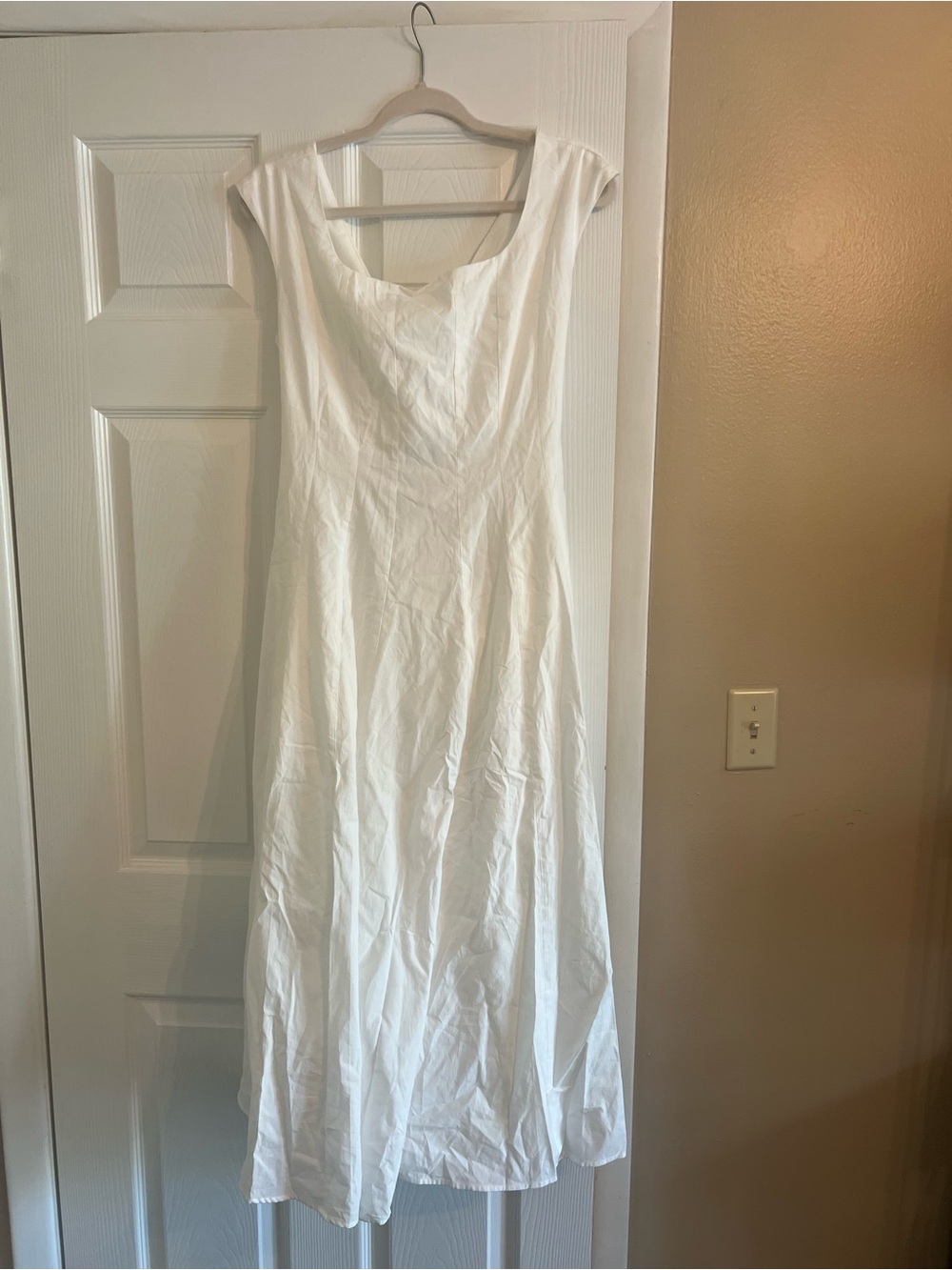 NWT Bohme Colin Midi Dress in Cream